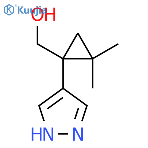 2,2-dimethyl-1-(1H-pyrazol-4-yl)cyclopropylmethanol structure