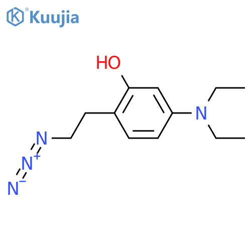2-(2-azidoethyl)-5-(diethylamino)phenol structure