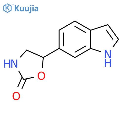 5-(1H-indol-6-yl)-1,3-oxazolidin-2-one structure