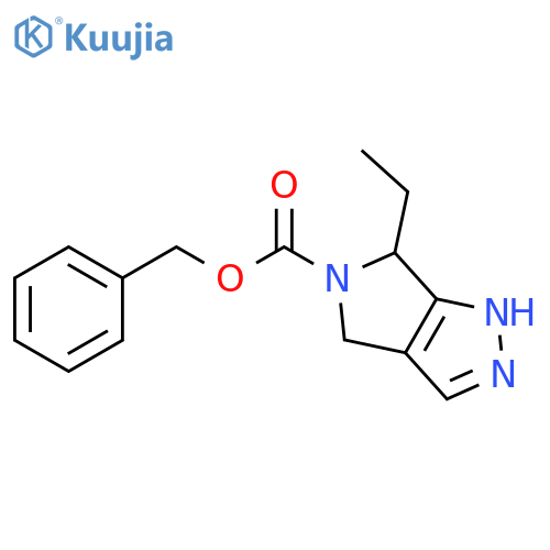 Benzyl 6-ethyl-4,6-dihydropyrrolo[3,4-c]pyrazole-5(1H)-carboxylate structure