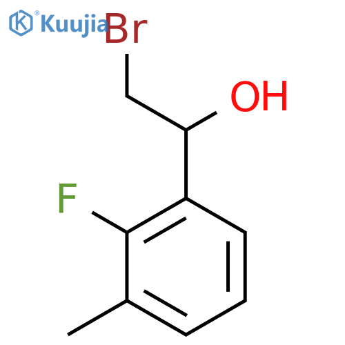 2-bromo-1-(2-fluoro-3-methylphenyl)ethan-1-ol structure
