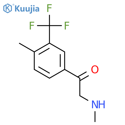 1-4-methyl-3-(trifluoromethyl)phenyl-2-(methylamino)ethan-1-one structure