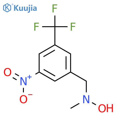 N-methyl-N-{3-nitro-5-(trifluoromethyl)phenylmethyl}hydroxylamine structure