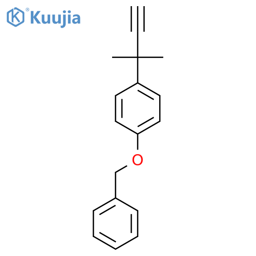 1-(benzyloxy)-4-(2-methylbut-3-yn-2-yl)benzene structure