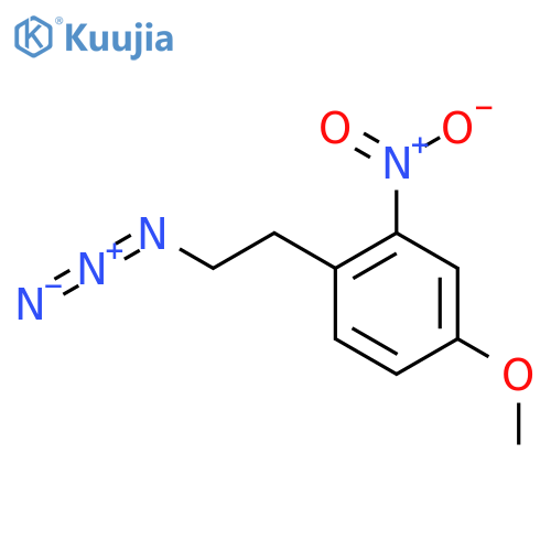 1-(2-azidoethyl)-4-methoxy-2-nitrobenzene structure