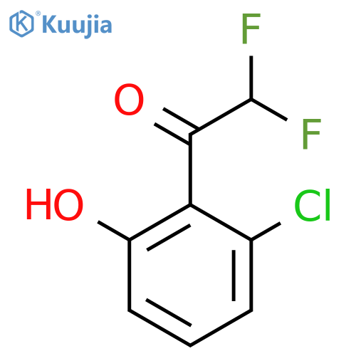 1-(2-chloro-6-hydroxyphenyl)-2,2-difluoroethan-1-one structure