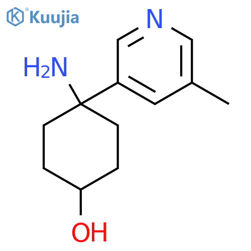 4-amino-4-(5-methylpyridin-3-yl)cyclohexan-1-ol structure
