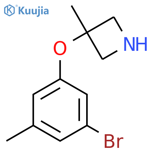 3-(3-bromo-5-methylphenoxy)-3-methylazetidine structure