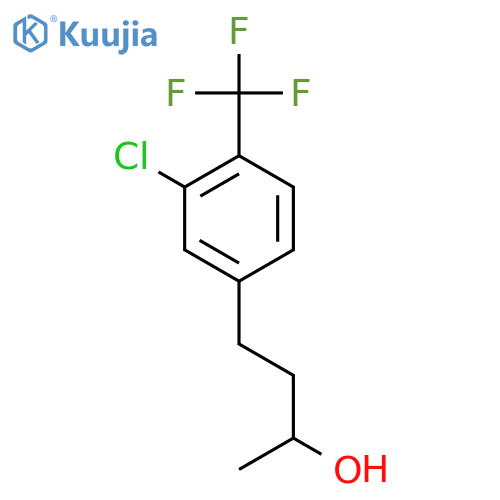 4-3-chloro-4-(trifluoromethyl)phenylbutan-2-ol structure