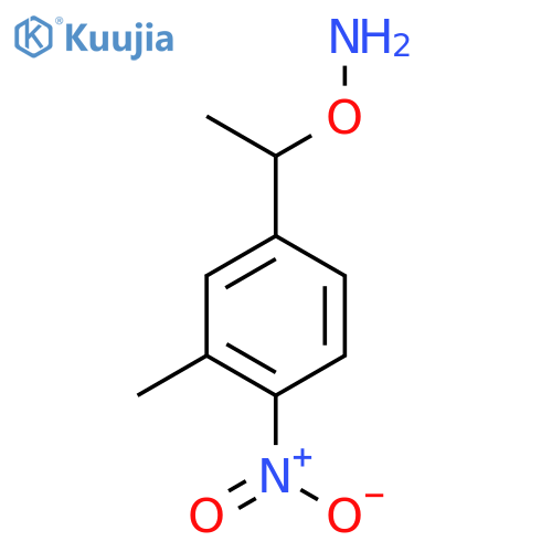 O-1-(3-methyl-4-nitrophenyl)ethylhydroxylamine structure