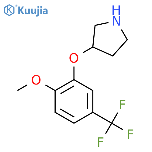 3-2-methoxy-5-(trifluoromethyl)phenoxypyrrolidine structure