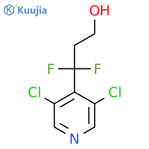 3-(3,5-dichloropyridin-4-yl)-3,3-difluoropropan-1-ol structure