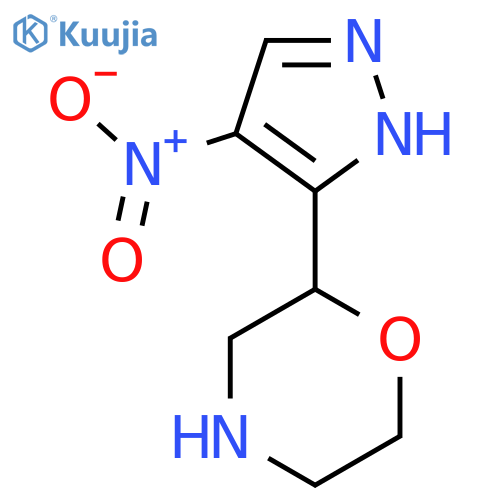 2-(4-nitro-1H-pyrazol-3-yl)morpholine structure