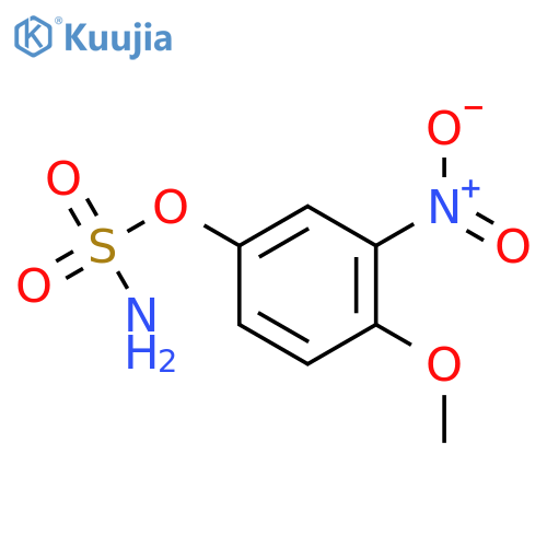 4-methoxy-3-nitrophenyl sulfamate structure