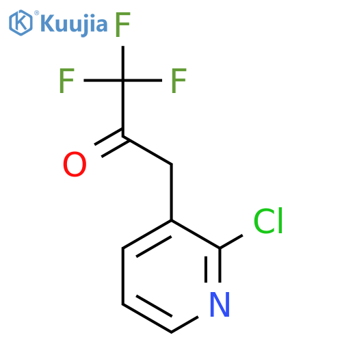 3-(2-chloropyridin-3-yl)-1,1,1-trifluoropropan-2-one structure