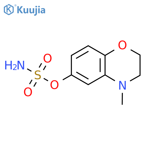 4-methyl-3,4-dihydro-2H-1,4-benzoxazin-6-yl sulfamate structure