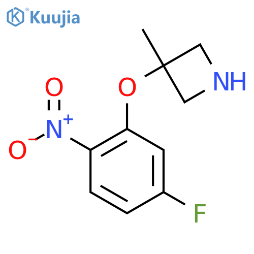 3-(5-fluoro-2-nitrophenoxy)-3-methylazetidine structure