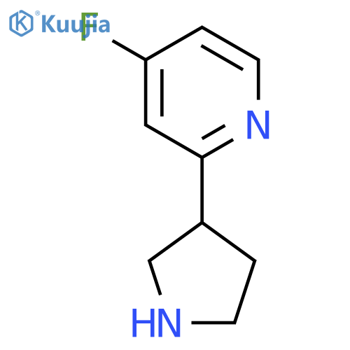 4-fluoro-2-(pyrrolidin-3-yl)pyridine structure