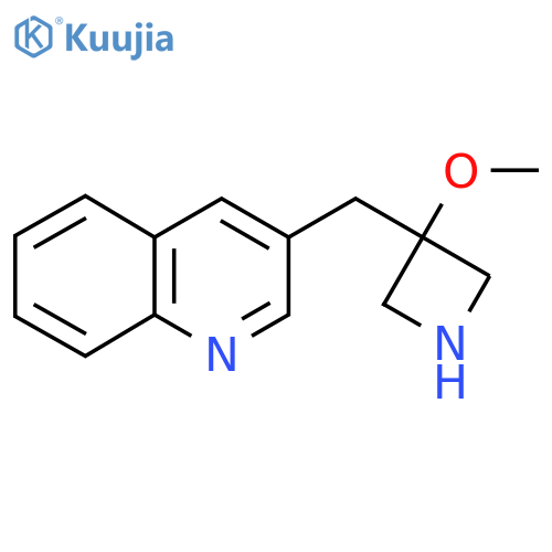 3-(3-methoxyazetidin-3-yl)methylquinoline structure