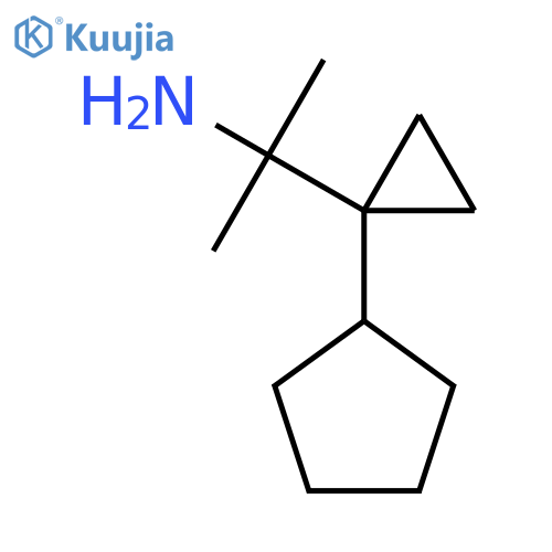 2-(1-cyclopentylcyclopropyl)propan-2-amine structure