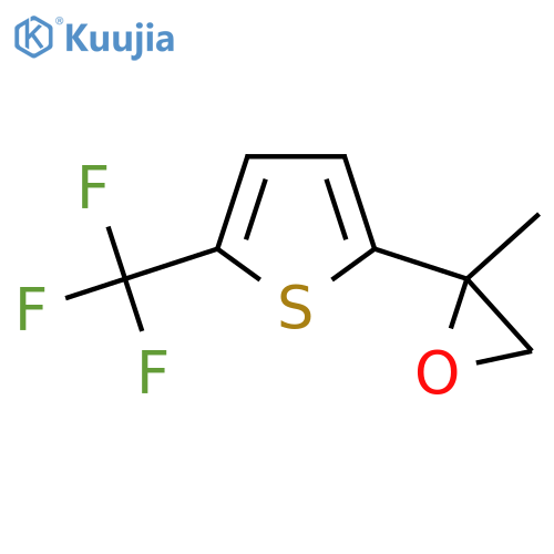 2-methyl-2-5-(trifluoromethyl)thiophen-2-yloxirane structure