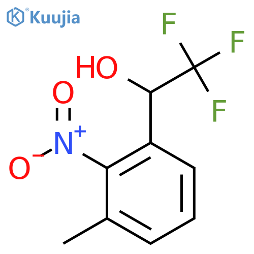2,2,2-trifluoro-1-(3-methyl-2-nitrophenyl)ethan-1-ol structure