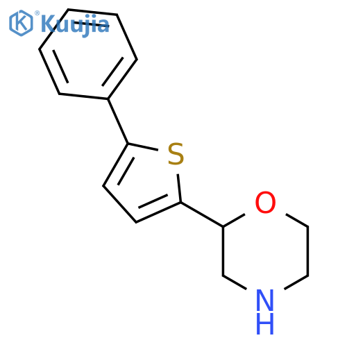 2-(5-phenylthiophen-2-yl)morpholine structure
