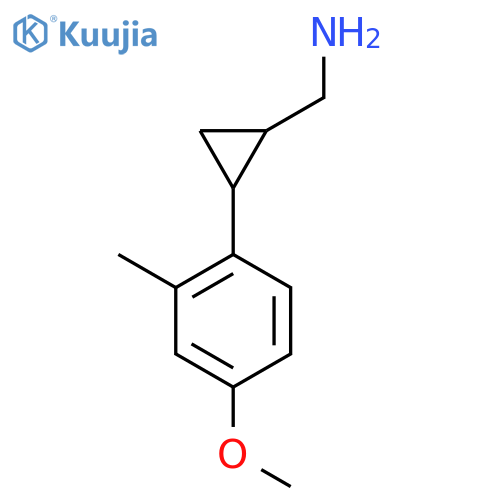 2-(4-methoxy-2-methylphenyl)cyclopropylmethanamine structure