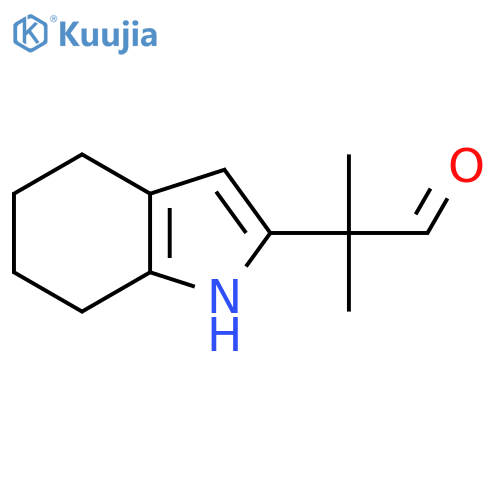 2-methyl-2-(4,5,6,7-tetrahydro-1H-indol-2-yl)propanal structure