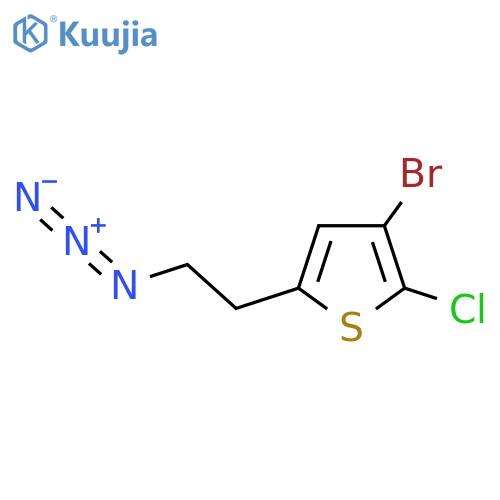 5-(2-azidoethyl)-3-bromo-2-chlorothiophene structure