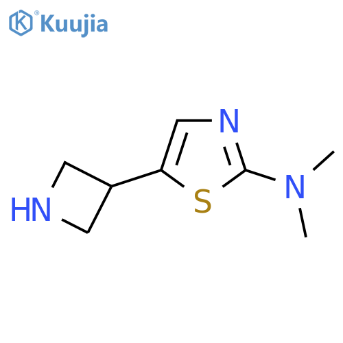 5-(azetidin-3-yl)-N,N-dimethyl-1,3-thiazol-2-amine structure