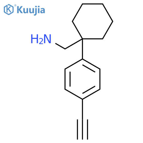 1-(4-ethynylphenyl)cyclohexylmethanamine structure