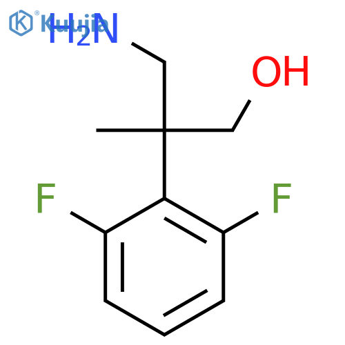 3-amino-2-(2,6-difluorophenyl)-2-methylpropan-1-ol structure