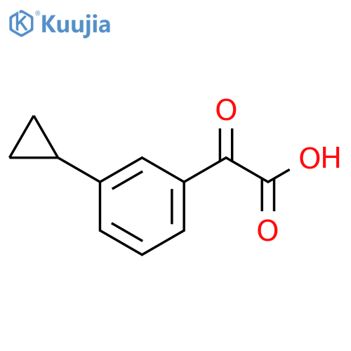 2-(3-cyclopropylphenyl)-2-oxoacetic acid structure