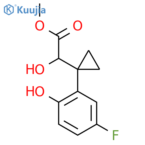 methyl 2-1-(5-fluoro-2-hydroxyphenyl)cyclopropyl-2-hydroxyacetate structure