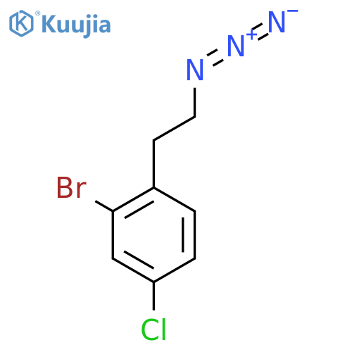 1-(2-azidoethyl)-2-bromo-4-chlorobenzene structure