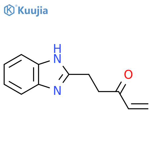 5-(1H-1,3-benzodiazol-2-yl)pent-1-en-3-one structure