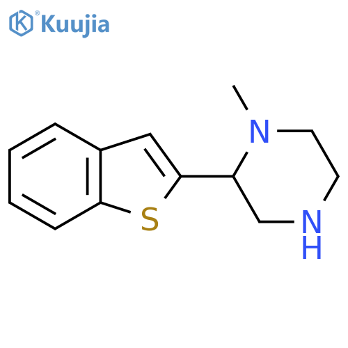 2-(1-benzothiophen-2-yl)-1-methylpiperazine structure