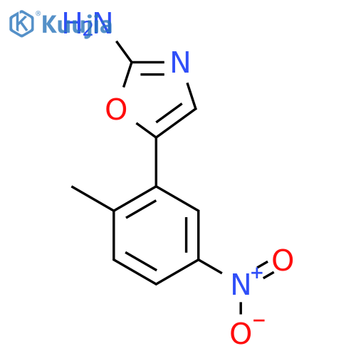 5-(2-methyl-5-nitrophenyl)-1,3-oxazol-2-amine structure