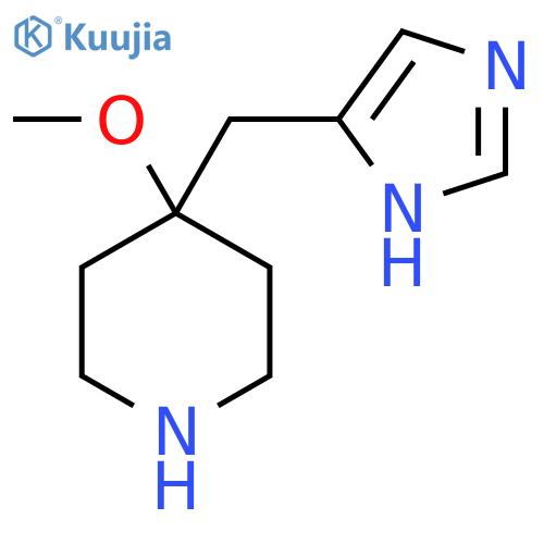 4-(1H-imidazol-5-yl)methyl-4-methoxypiperidine structure