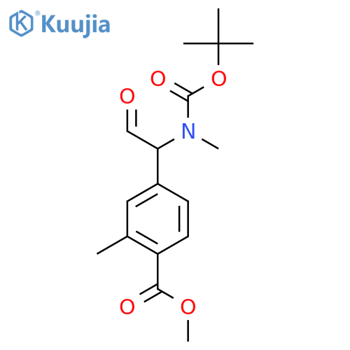 methyl 4-(1-{(tert-butoxy)carbonyl(methyl)amino}-2-oxoethyl)-2-methylbenzoate structure