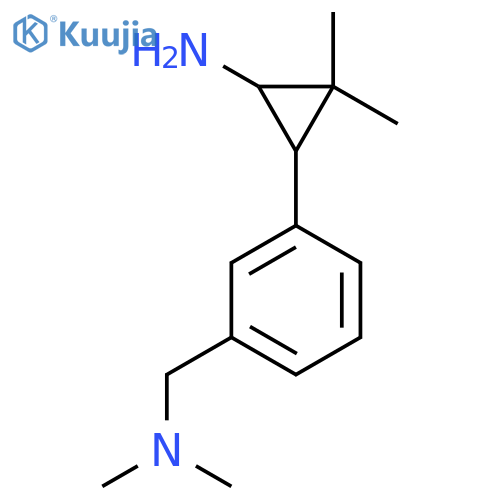 3-{3-(dimethylamino)methylphenyl}-2,2-dimethylcyclopropan-1-amine structure