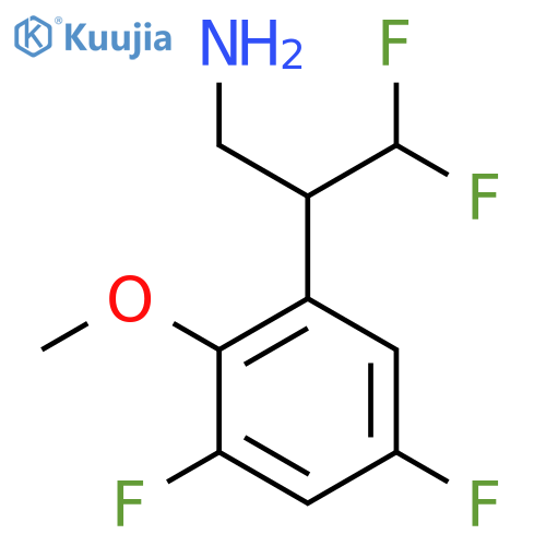 2-(3,5-difluoro-2-methoxyphenyl)-3,3-difluoropropan-1-amine structure