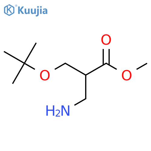 methyl 3-amino-2-(tert-butoxy)methylpropanoate structure