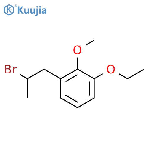 1-(2-Bromopropyl)-3-ethoxy-2-methoxybenzene structure