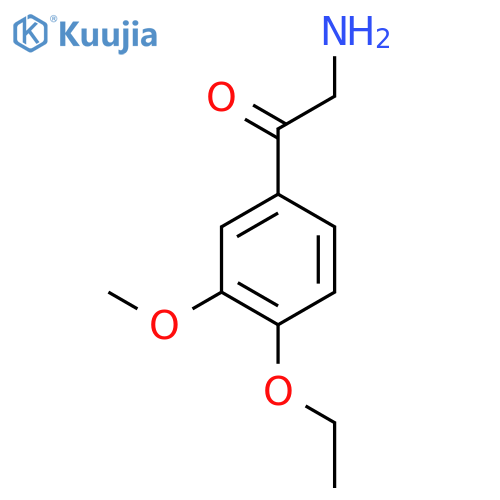 2-amino-1-(4-ethoxy-3-methoxyphenyl)ethan-1-one structure