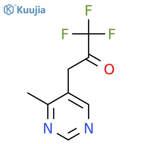 1,1,1-trifluoro-3-(4-methylpyrimidin-5-yl)propan-2-one structure