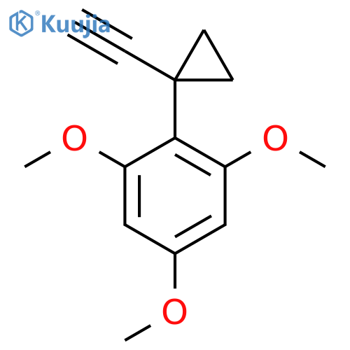 2-(1-ethynylcyclopropyl)-1,3,5-trimethoxybenzene structure