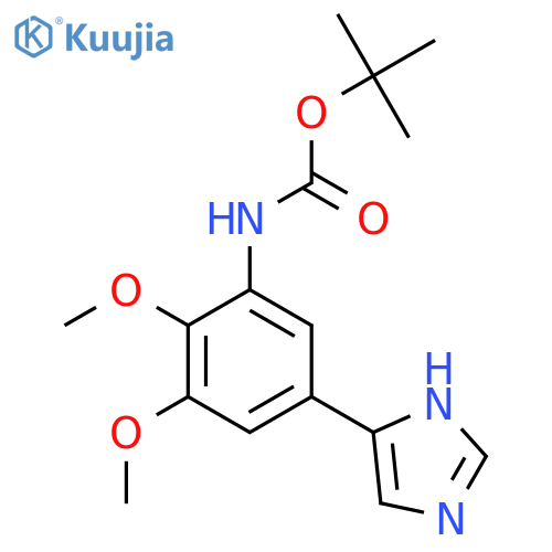 tert-butyl N-5-(1H-imidazol-4-yl)-2,3-dimethoxyphenylcarbamate structure