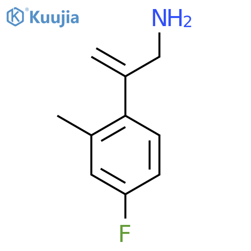 2-(4-fluoro-2-methylphenyl)prop-2-en-1-amine structure